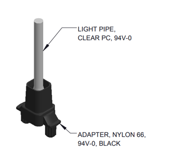 BIVAR Zero Light Bleed Rigid Light Pipes